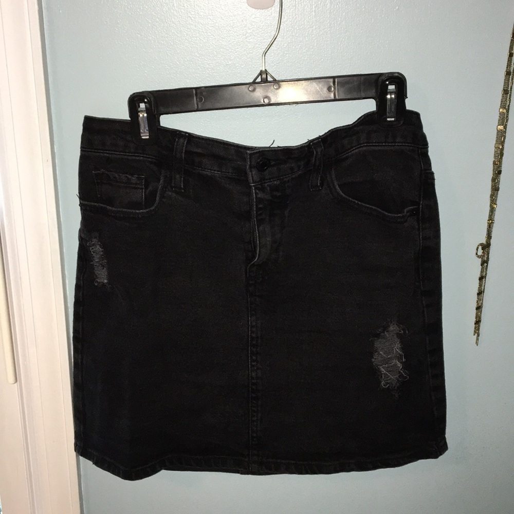 Mossimo (Target) black denim skirt